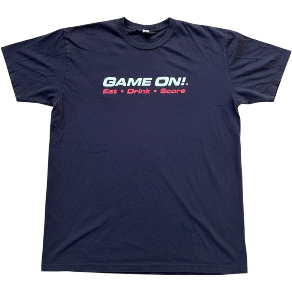 American Apparel Game On Fenway Boston Sports Bar Graphic T-Shirt Mens XL Black